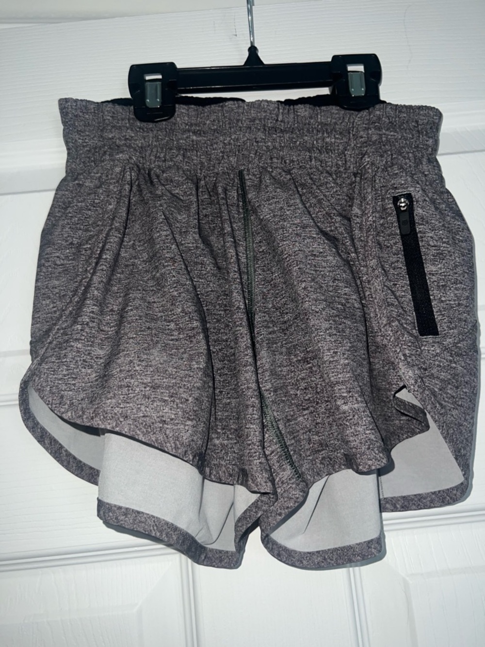 lululemon athletica Heather Gray Layered Athletic Shorts